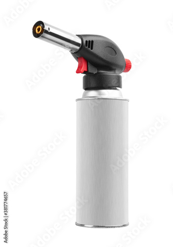 Gas can with manual torch burner (blowtorch)