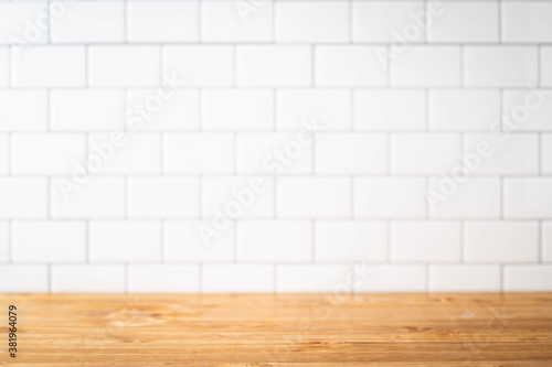 white subway tile kitchen wall for background image