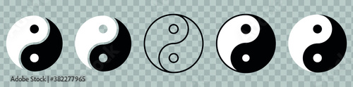 Yin Yang icon, symbol of harmony and balance