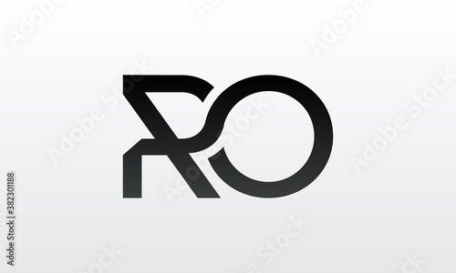 Initial ro letter logo with creative modern business typography vector template. Creative letter ro logo design.