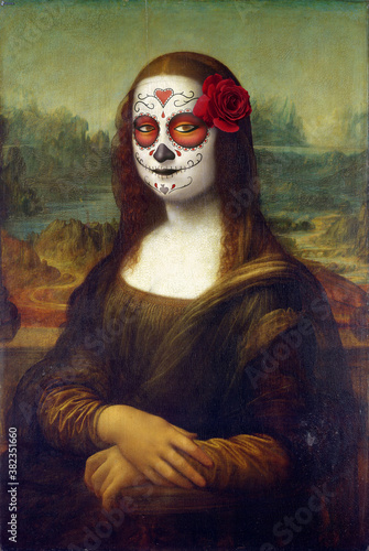 Mona Lisa is going to a Halloween party