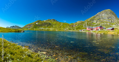 Hiking in Jotunheimen National Park in Norway, Synshorn Mountain