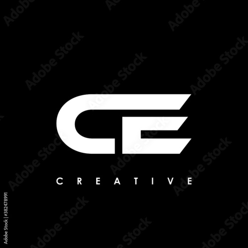 CE Letter Initial Logo Design Template Vector Illustration
