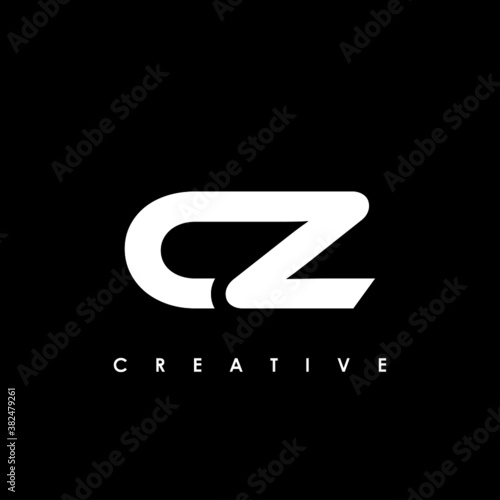 CZ Letter Initial Logo Design Template Vector Illustration