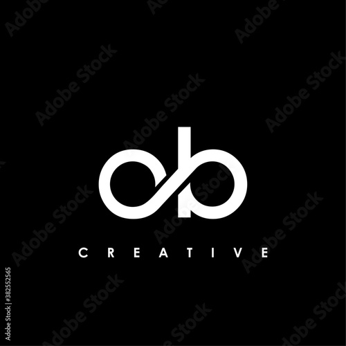 OB Letter Initial Logo Design Template Vector Illustration