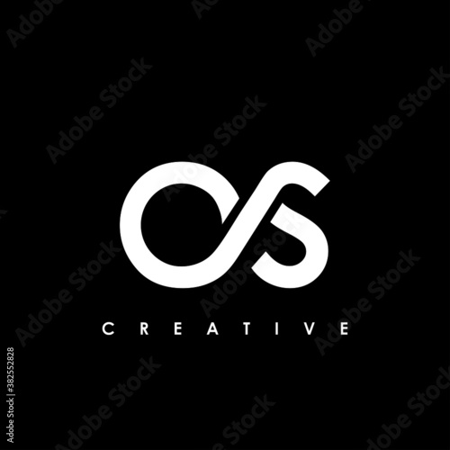 OS Letter Initial Logo Design Template Vector Illustration