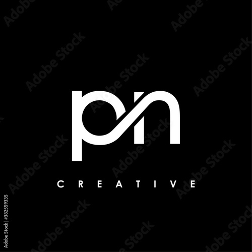 PN Letter Initial Logo Design Template Vector Illustration