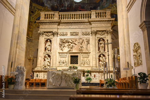 The Sanctuary of Madonna at Loreto on Marche, Italy