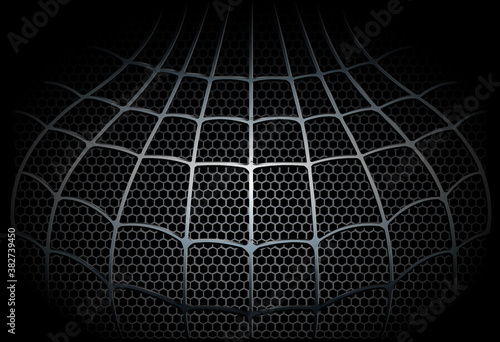 3D net spider background ilustration