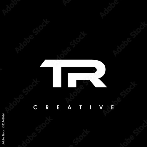 TR Letter Initial Logo Design Template Vector Illustration