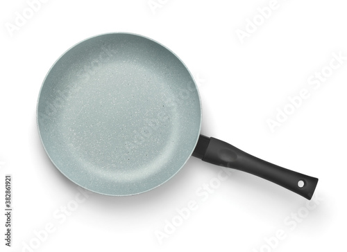 Top view of ceramic coated non stick fry pan
