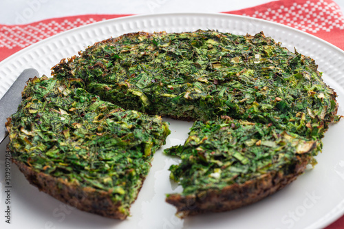 Kuku sabzi. Persian Herb Frittata