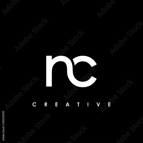 NC Letter Initial Logo Design Template Vector Illustration 