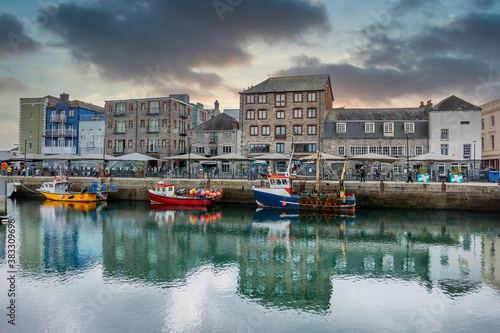 Barbican marina in Plymouth Devon