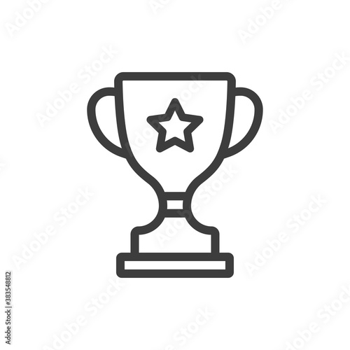 trophy line icon vector images