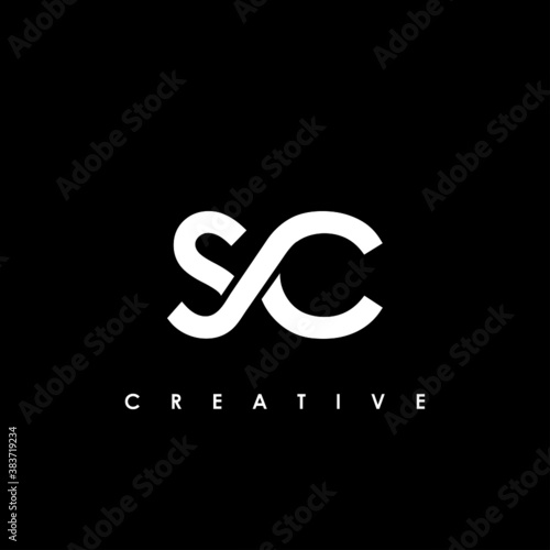 SC Letter Initial Logo Design Template Vector Illustration 