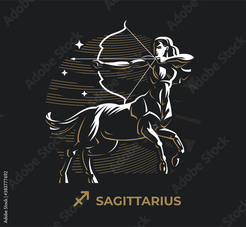 Sagittarius zodiac sign. 