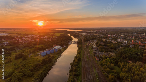 Kanał gliwicki o zachodzie