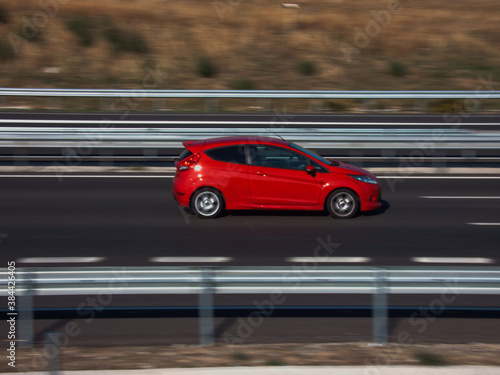 auto ruch panning autostrada samochód 