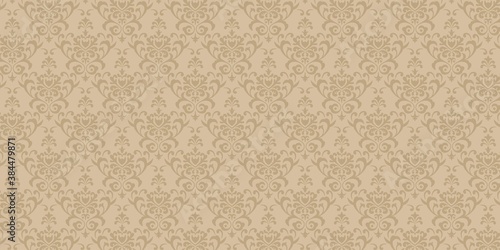 Seamless damask wallpaper