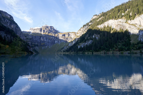 Switzerland Alps Graubuenden Mountain Scenery Lake Panixer
