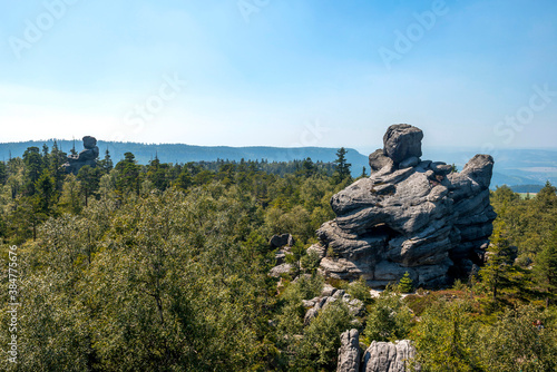 panorama z Błędnych Skał - Dolina Kłodzka