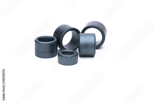 several ferrite rings without winding
