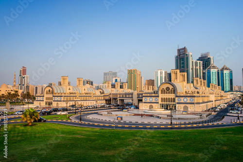 SHARJAH, UAE - October 07,Central Souq in Sharjah City,most popular market place for jewelery and souvenirs.Picture taken on 07 October 2016