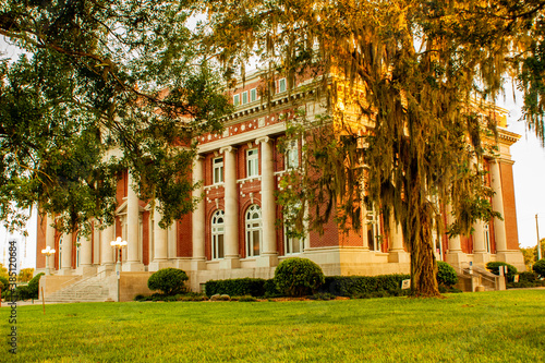 Beautiful view of courthouse in the morning light