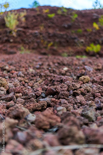 Inside an extinct volcano