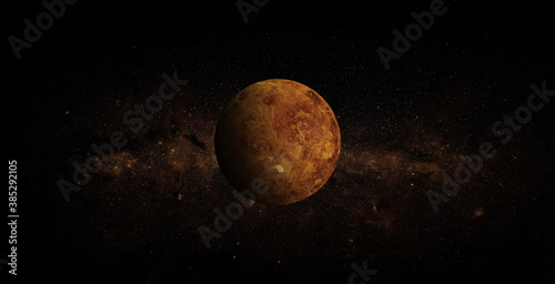 Venus on space background. Elements of this image furnished by NASA.
