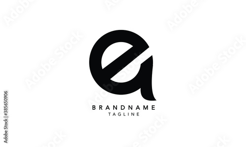 Alphabet letters Initials Monogram logo EA, AE, E and A