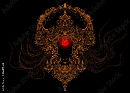 Maa Durga digital art navratri special devi Durga digital art