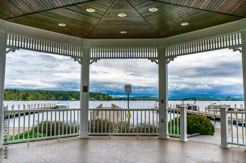 View on Lake Winnipesauke, New Hampshire, USA