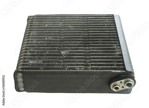 Cooler evaporator unit (with clipping path) isolated on white background