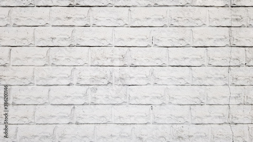 Modern white brick wall texture for background. Weathered abstract. White brick walls. Stone blocks. Horizontal architecture technologies. Wallpaper
