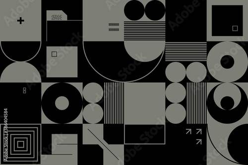 Duotone Abstract Vector Pattern Design