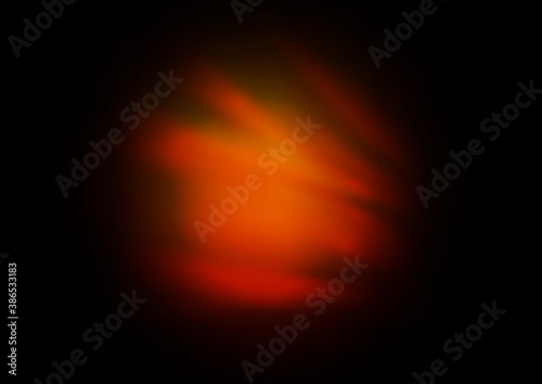 Dark Orange vector glossy abstract background.