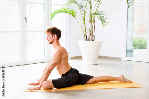 Rajakapotasana or one legged king pigeon yoga pose