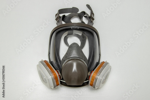 Full face mask respirator for personal respiratory protection.