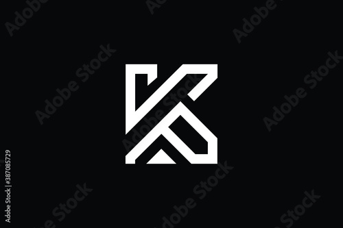 Initial based clean and minimal letter. K P KP PK logo creative fonts monogram icon symbol. Universal elegant luxury alphabet vector design 