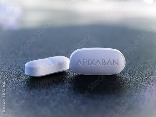 Apixaban pill anticoagulant medication