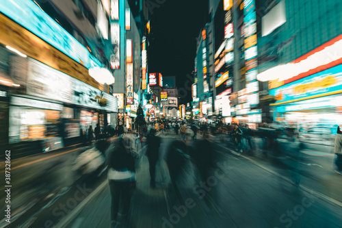 night market at Kabukicho in Shinjuku Tokyo. Japan