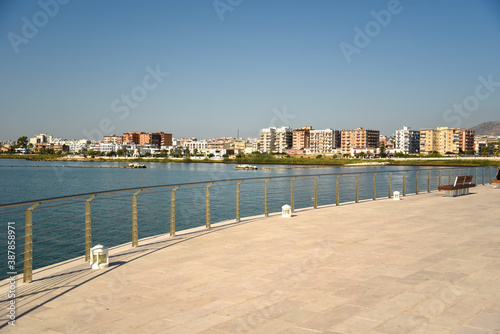 Manfredonia Harbor by Morning With Sunny Blue Clear Sky at Summer, Apulia, Italy