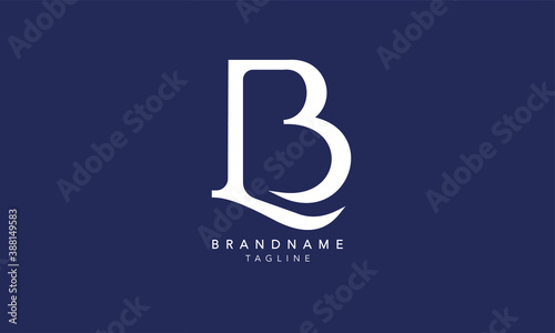 Alphabet letters Initials Monogram logo LB, BL, L and B