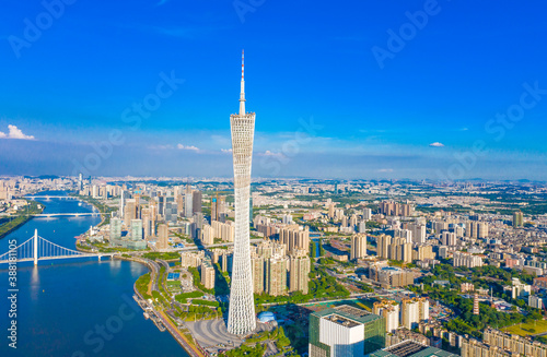 CBD scenery of Guangzhou City, Guangdong Province, China