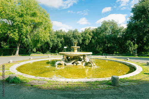 Villa borghese roma italia fontana 