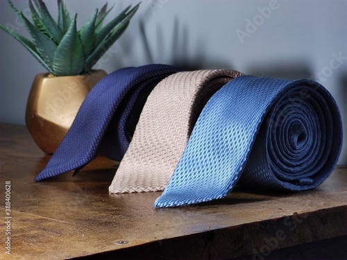 tie on the table