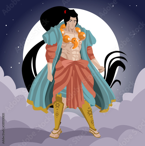 Tsukuyomi kami japanese mythology shinto god of the moon