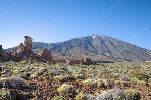 Mount Teide and Roque Cinchado, Teide National Park, Tenerife